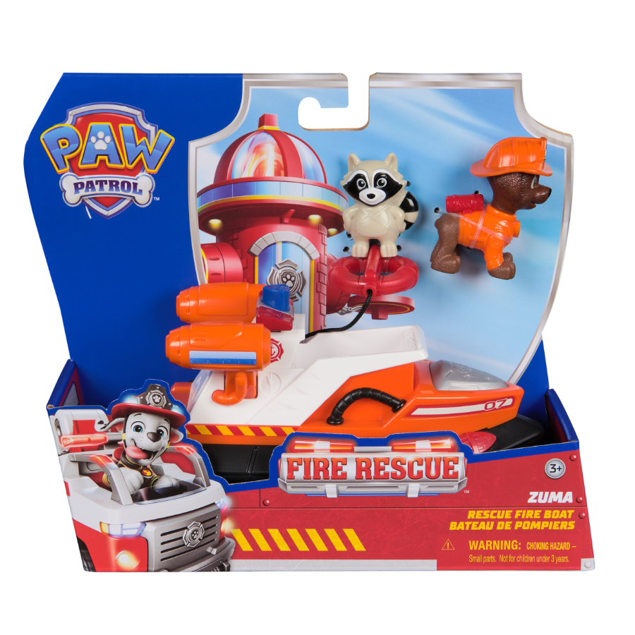 Paw Patrol Fire Rescue Vehicle & Figure Zuma
