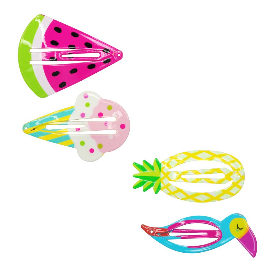 Summer Fun Shapes Hairclips Assorted