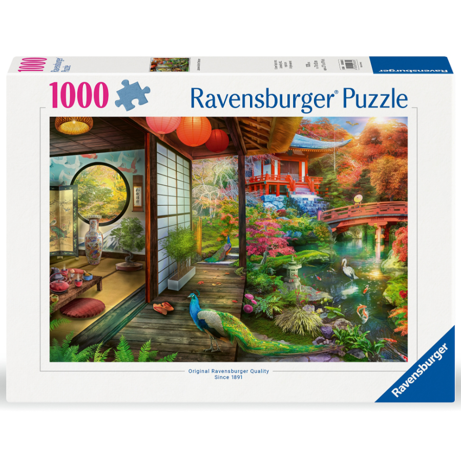 Ravensburger Puzzle 1000 Piece Japanese Garden Teahouse SF