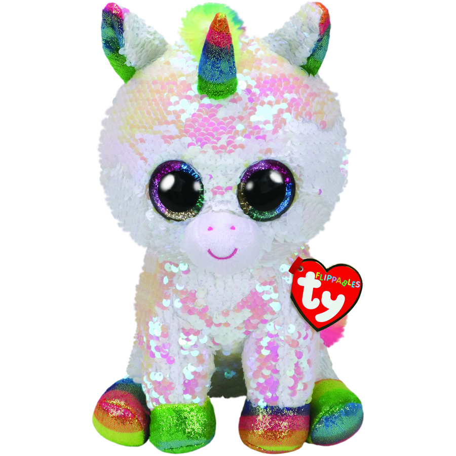 Beanie Boos Flippables Medium Plush Pixy White Unicorn