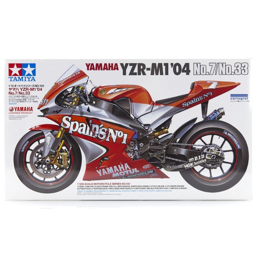 Tamiya Model Kit 1:12 Yamaha YZR-M1 04 7 33