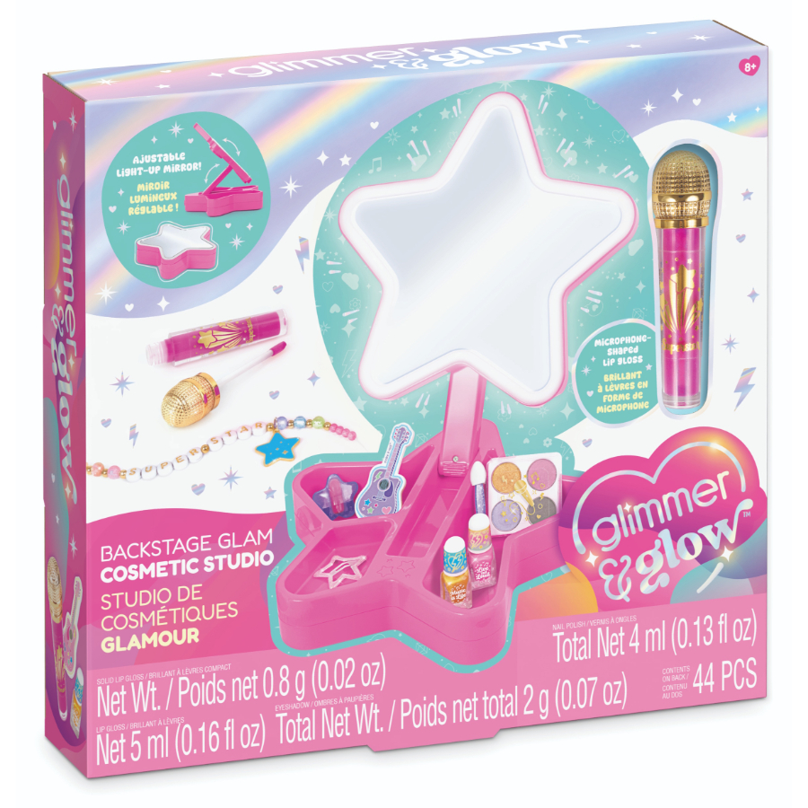 Glimmer & Glow Backstage Glam Light Up Cosmetic Studio