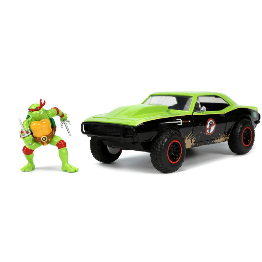 Jada Diecast 1:24 1967 Chev Camaro With TMNT Raphael Figure