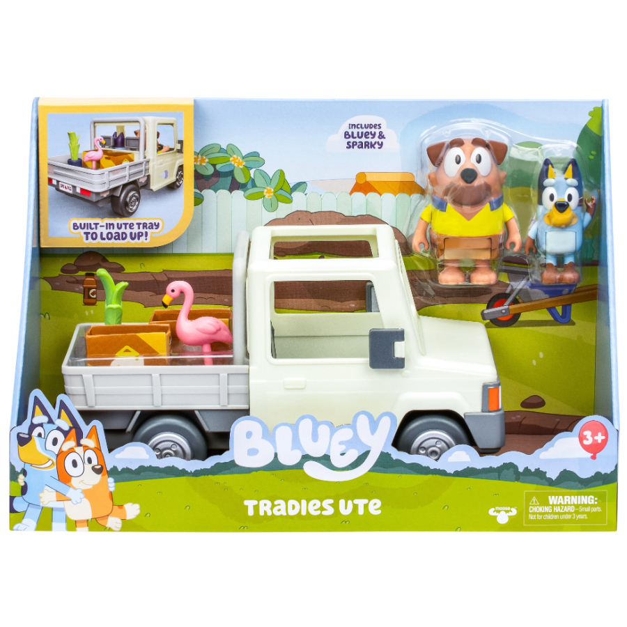 Bluey Tradies Ute With Figures & Accessories