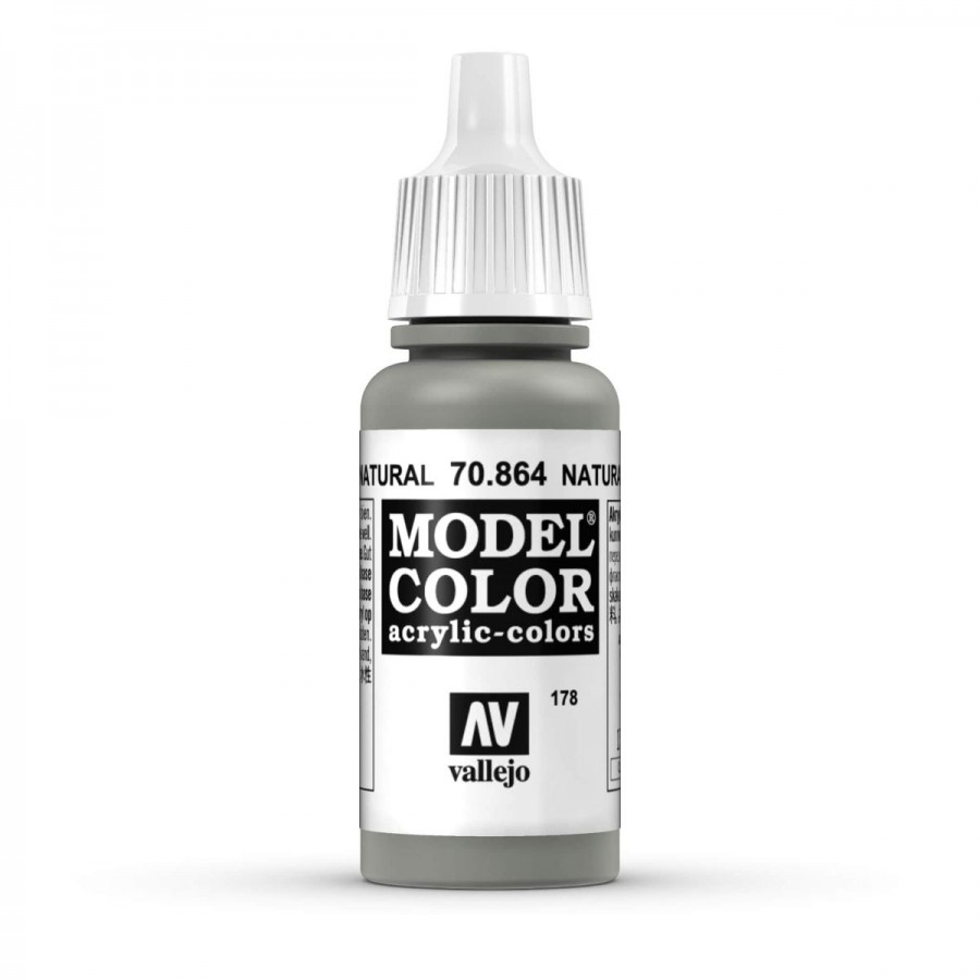 Vallejo Acrylic Paint Model Colour Metallic Natural Steel 17-18ml