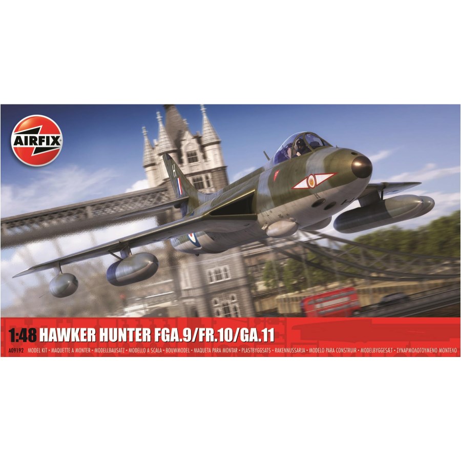Airfix Model Kit 1:48 Hawker Hunter FGA9 FR10 GA11