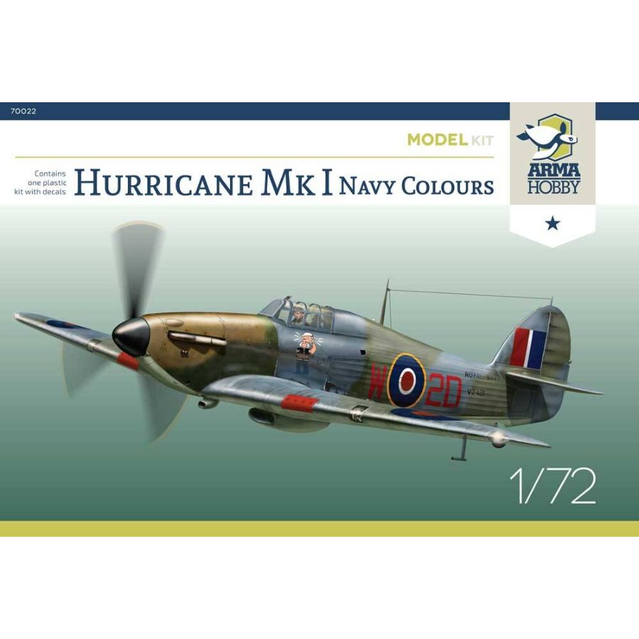 Arma Hobby Model Kit 1:72 Hurricane Mk I Navy Colours