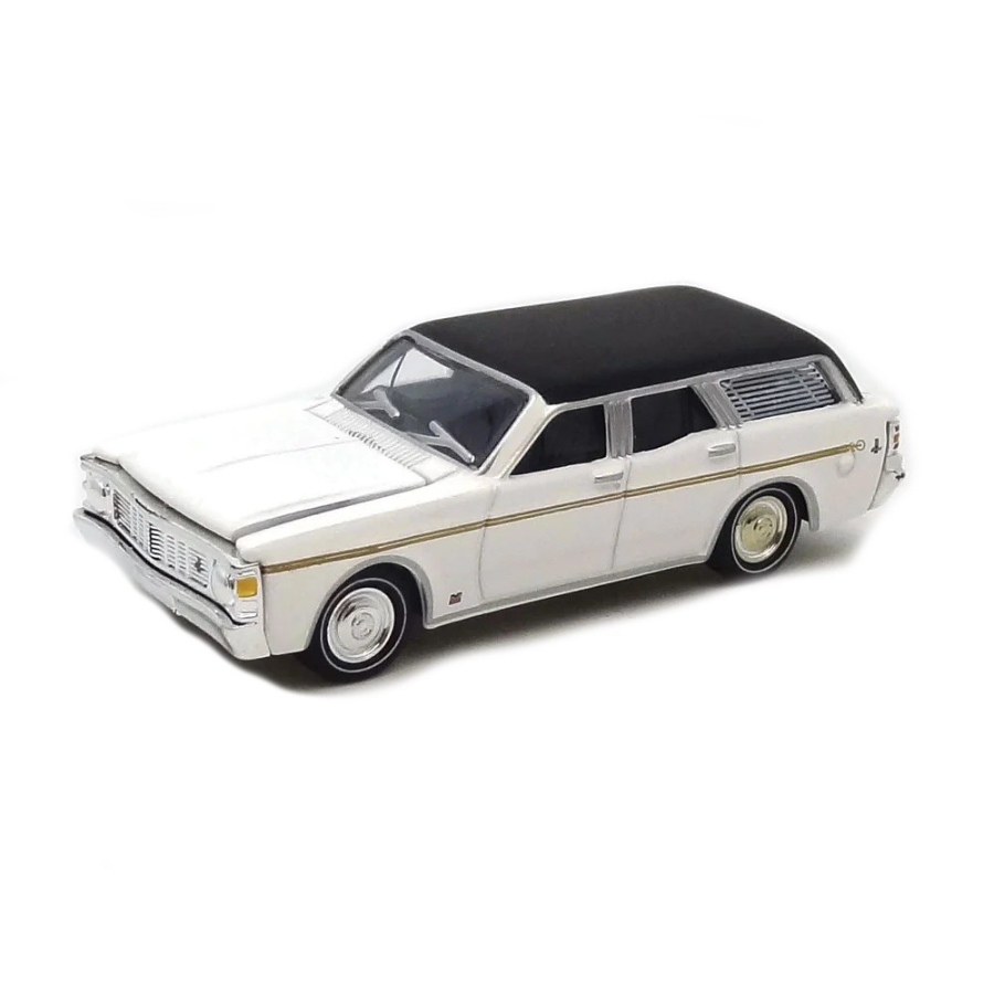 Cooee Classics Diecast 1:64 1970 XW GS V8 Fairmont Station Wagon Sno White