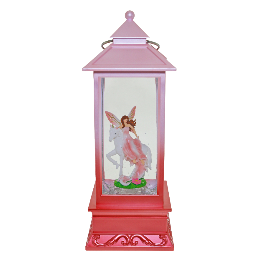Lantern Pink Fairy On Unicorn Twirling Motion