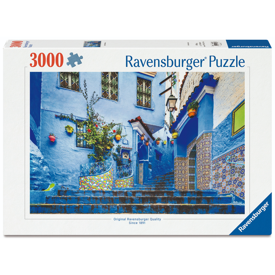 Ravensburger Puzzle 3000 Piece Morocco In Blue