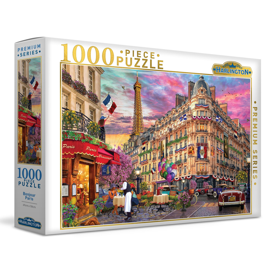 Harlington 1000 Piece Puzzle Bonjour Paris