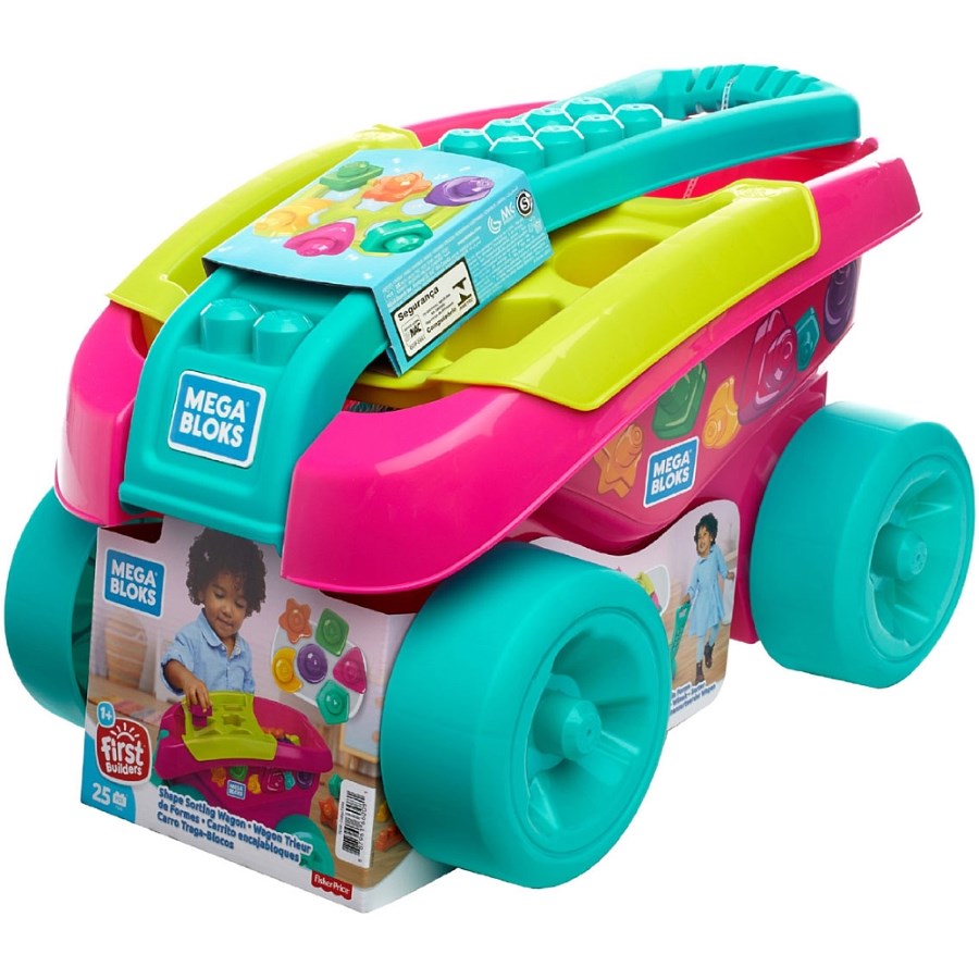 Mega Bloks Shape Sorting Wagon Pink