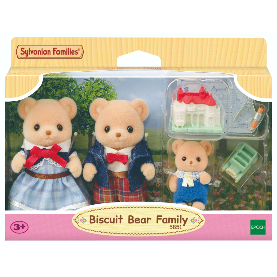 Sylvanian Families Biscuit Bear Family