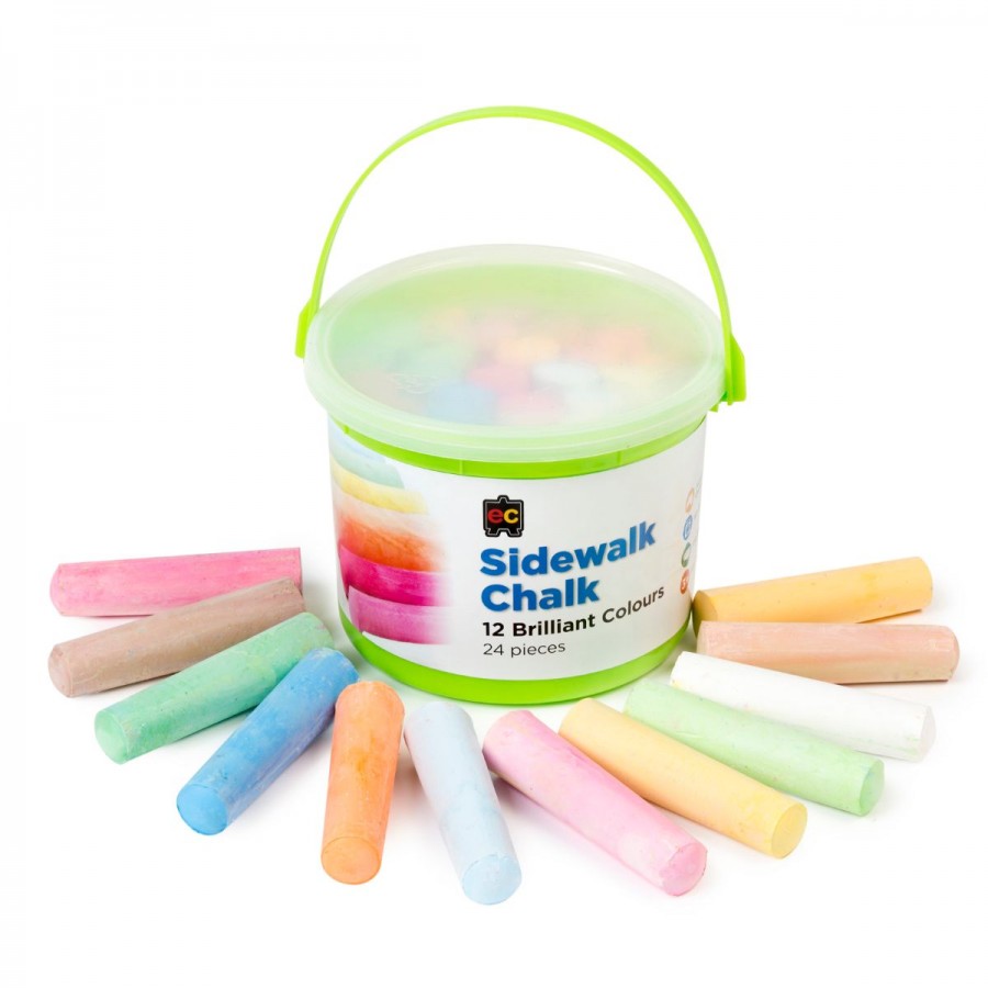 Sidewalk Chalk Bucket 24 Pack