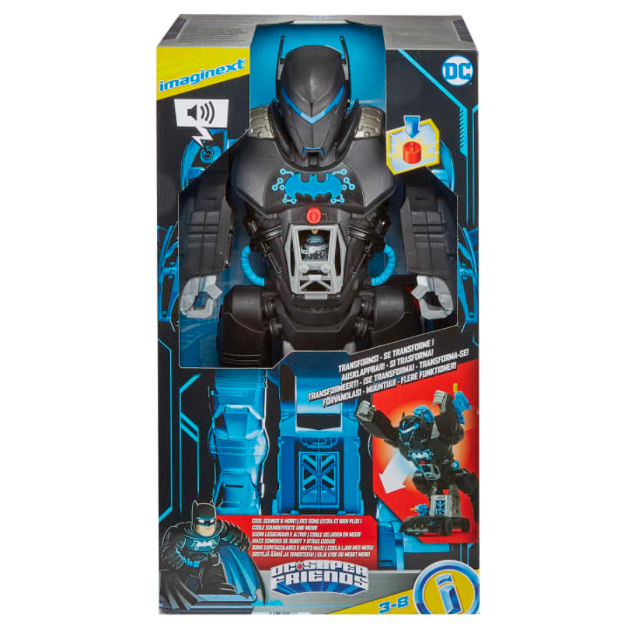Imaginext Batman Bat-Tech Batbot With Lights Sounds & Projectiles