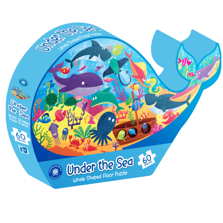 Under The Sea Whale Shaped Floor Puzzle