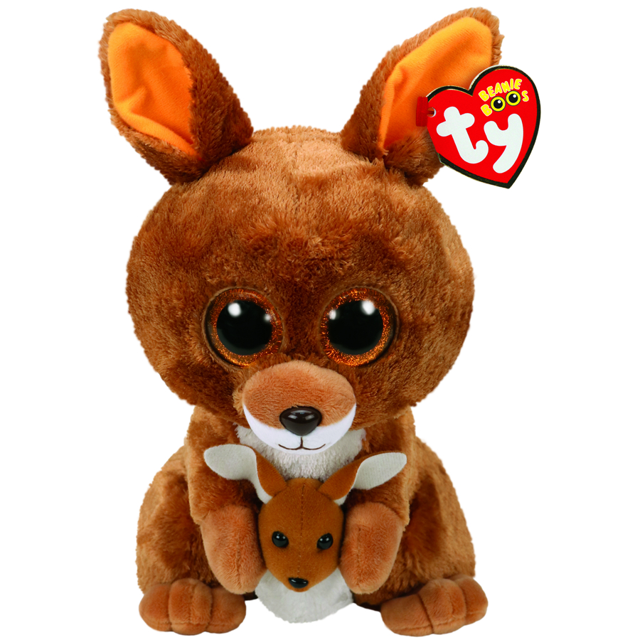 Beanie Boos Medium Plush Kipper Brown Kangaroo