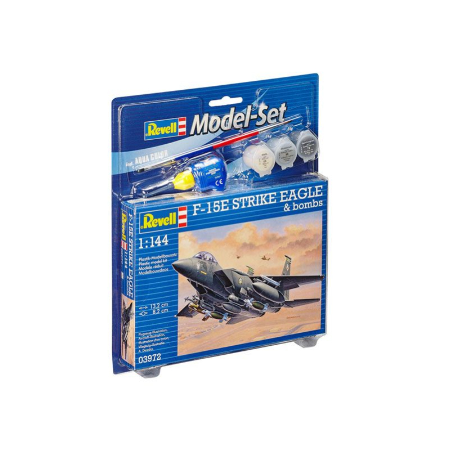 Revell Model Kit Starter Set 1:144 F-15E Strike Eagle & Bombs