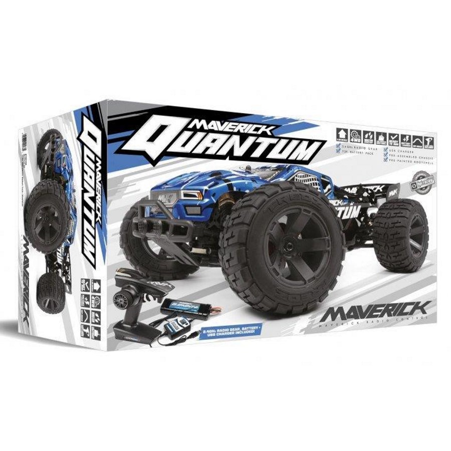 Maverick Radio Control 1:10 Quantum XT Stadium Truck Blue Electric Brushed
