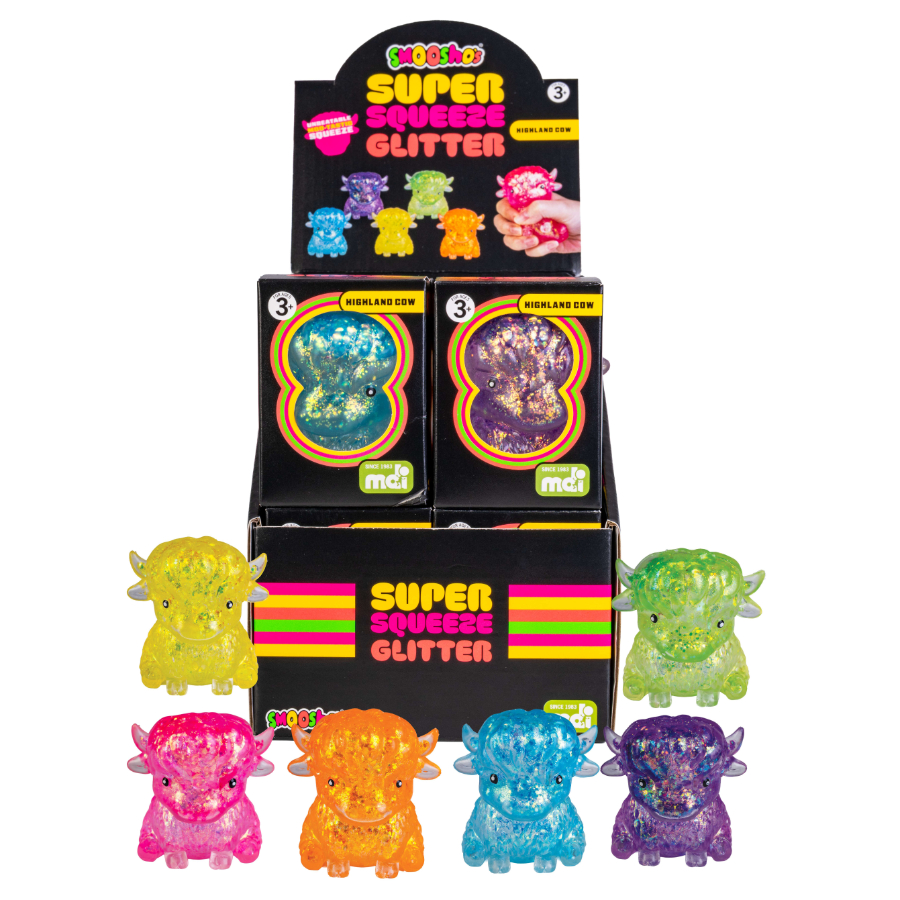 Smooshos Squishy Super Squeeze Highland Cow Assorted