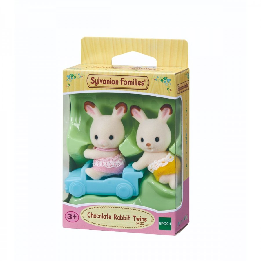 Sylvanian Families Chocolate Rabbit Twins & Accessory