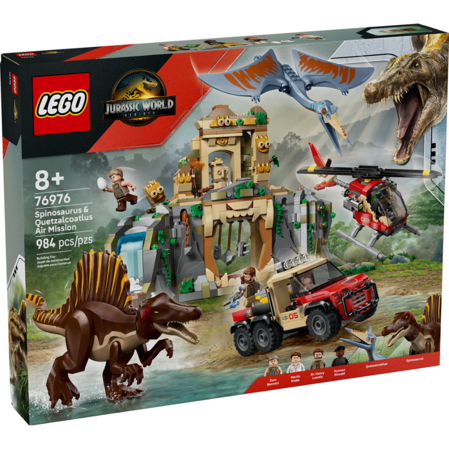 LEGO Jurassic World Rebirth Spinosaurus & Quetzalcoatlus Air Mission