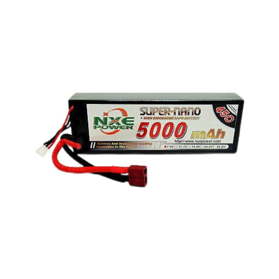 NXE 5000mah 45C 7.4V Hard Case Lipo
