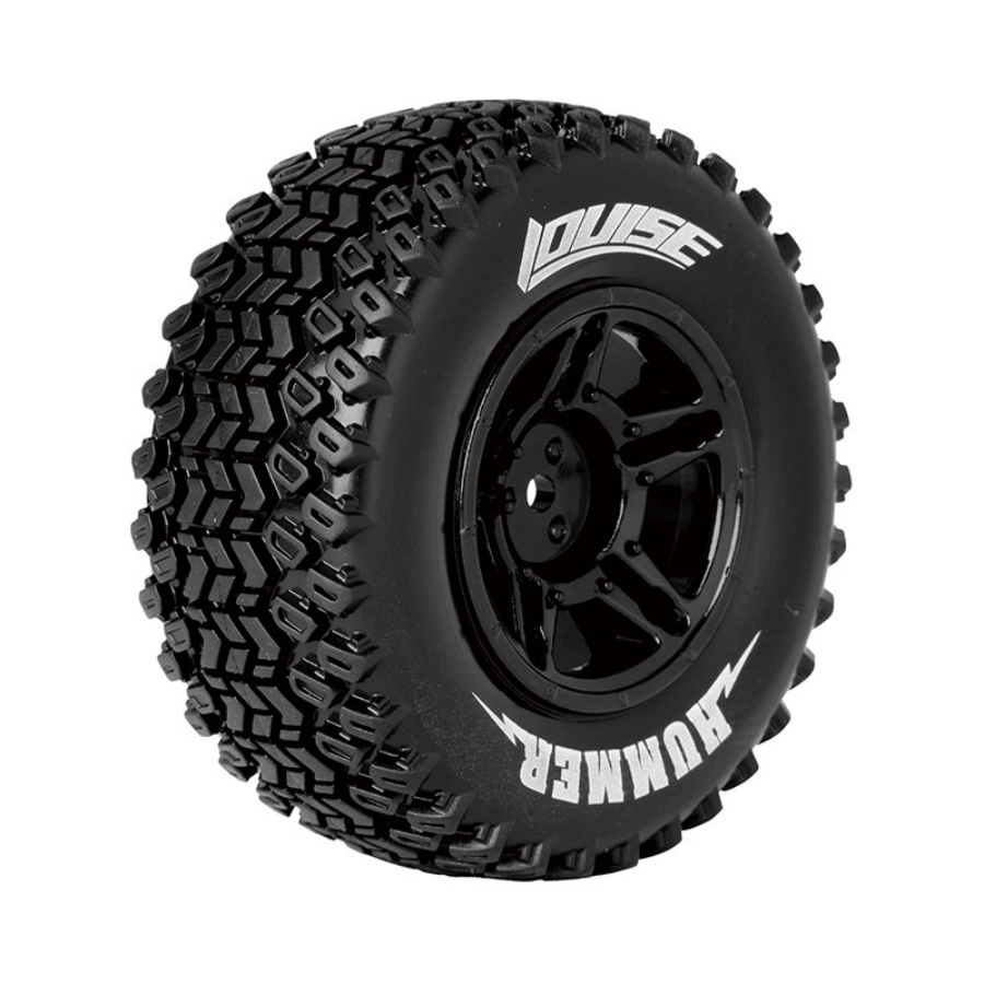 Louise RC Wheels & Tyres SC Hummer Black Rear