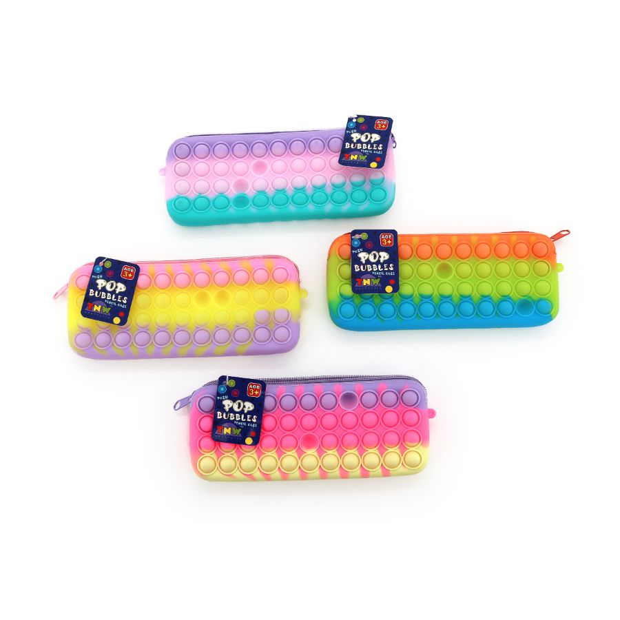 Push Pop Pencil Case Mixed Colours Assorted