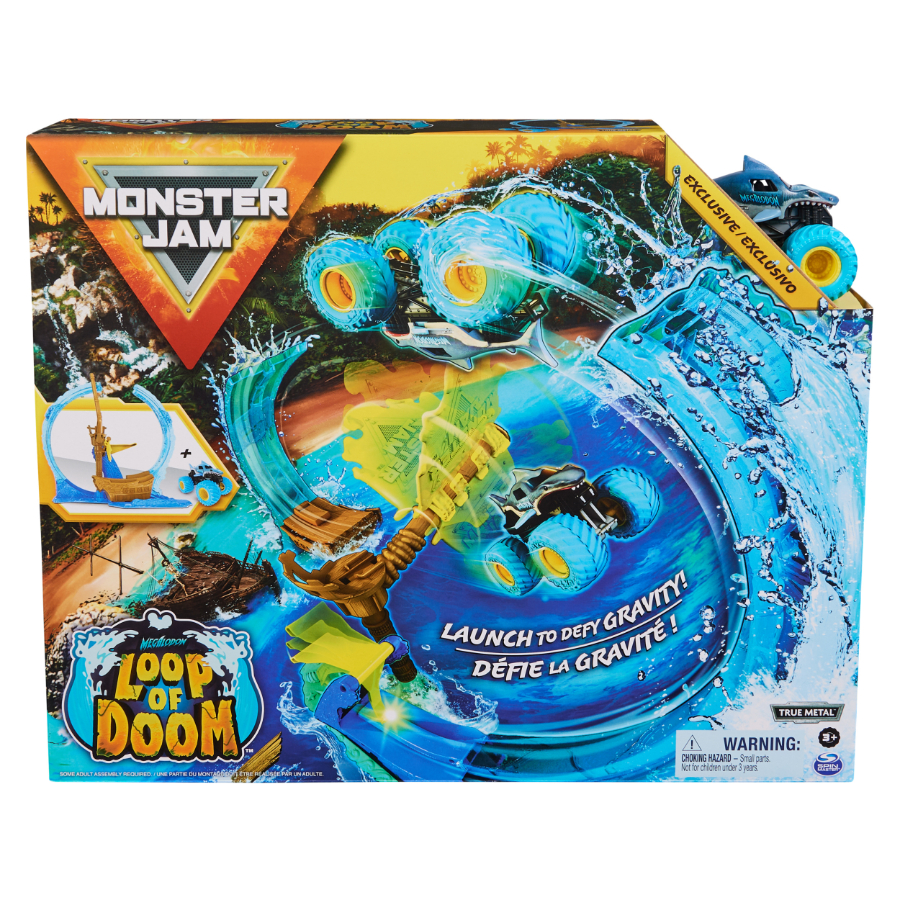 Monster Jam Playset 1:64 Megalodons Loop Of Doom