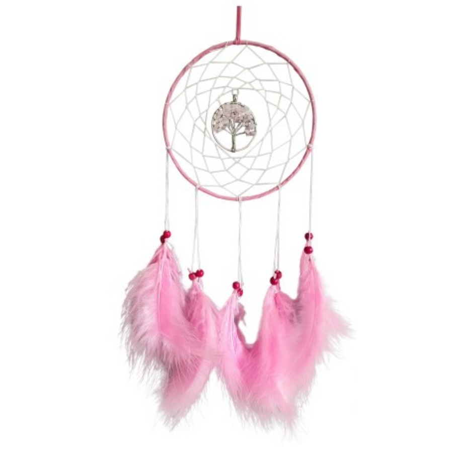 Dream Catcher With Gemstone 16cm Assorted