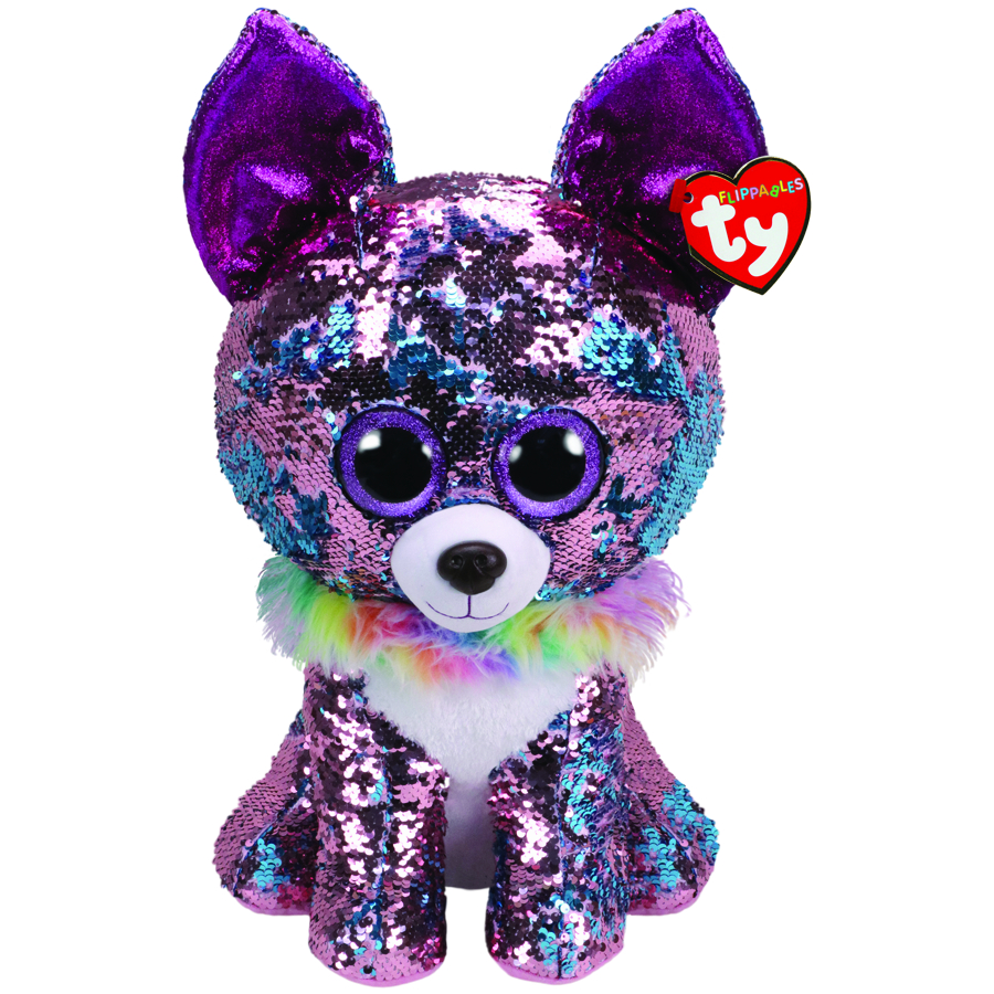 Beanie Boos Flippables Large Plush Yappy Purple Chihuahua