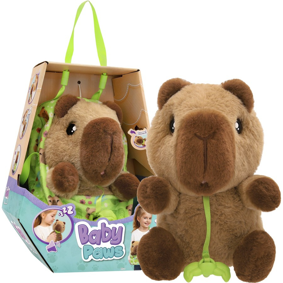 Baby Paws Capybara Interctive Plush