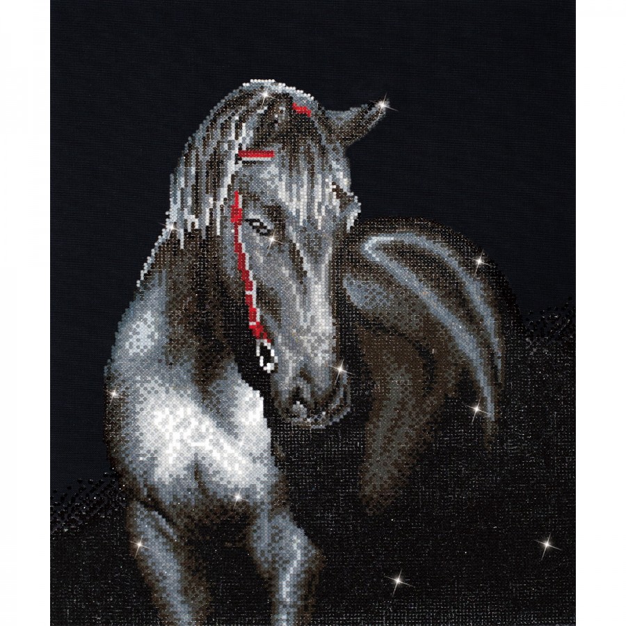 Diamond Dotz Midnight Stallion 42cm x 53cm