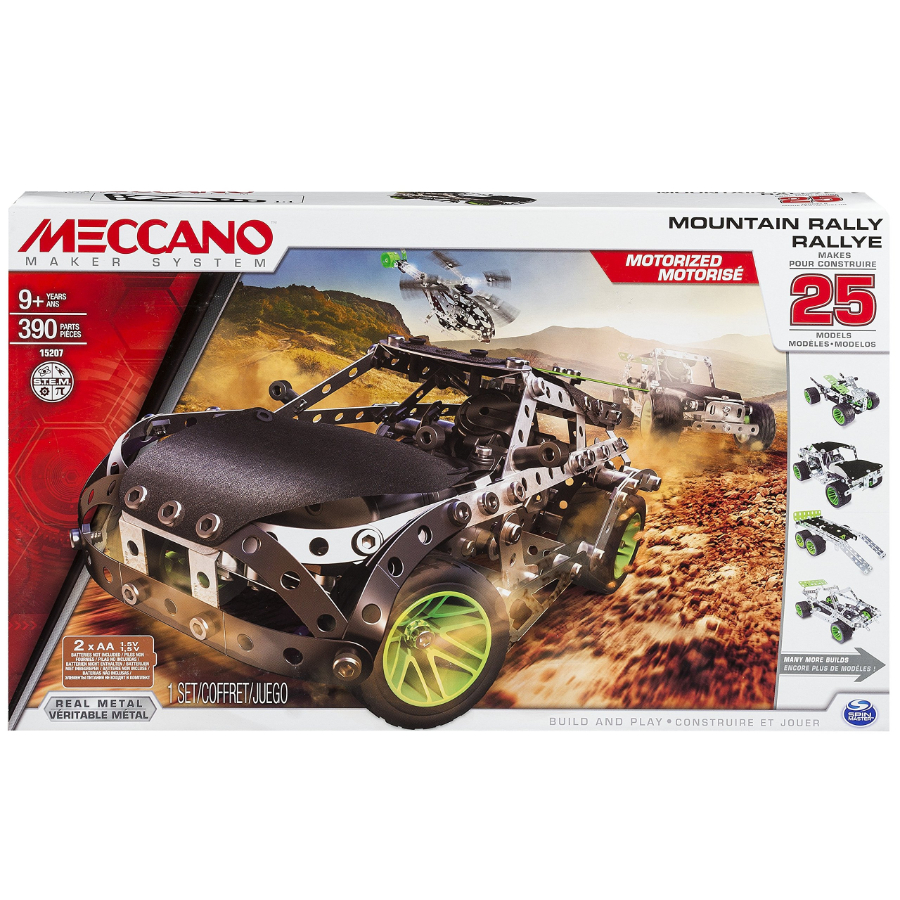 Meccano Motorised 25 Models Set Mountain Rally Car