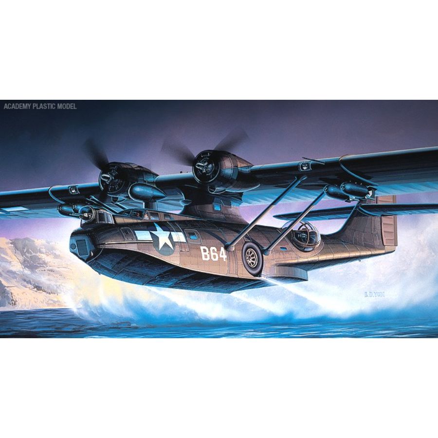 Academy Model Kit 1:72 PBY5A Catalina Black Cat Australian Decals