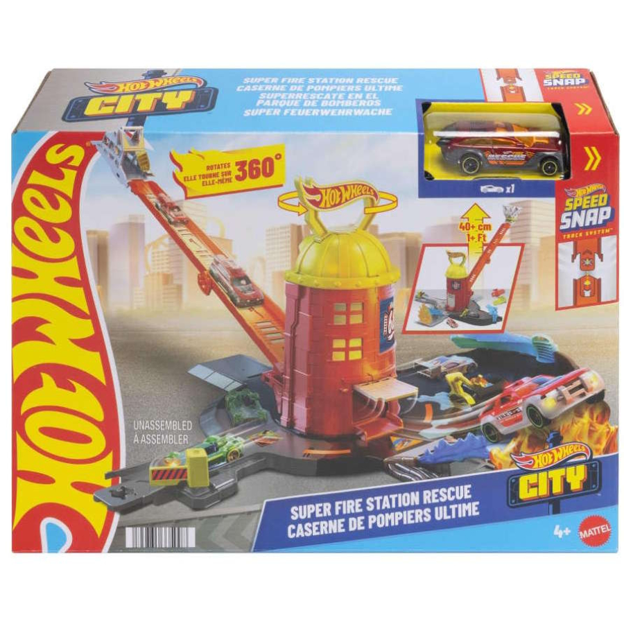 Hot Wheels City Super Fire Station Rescue