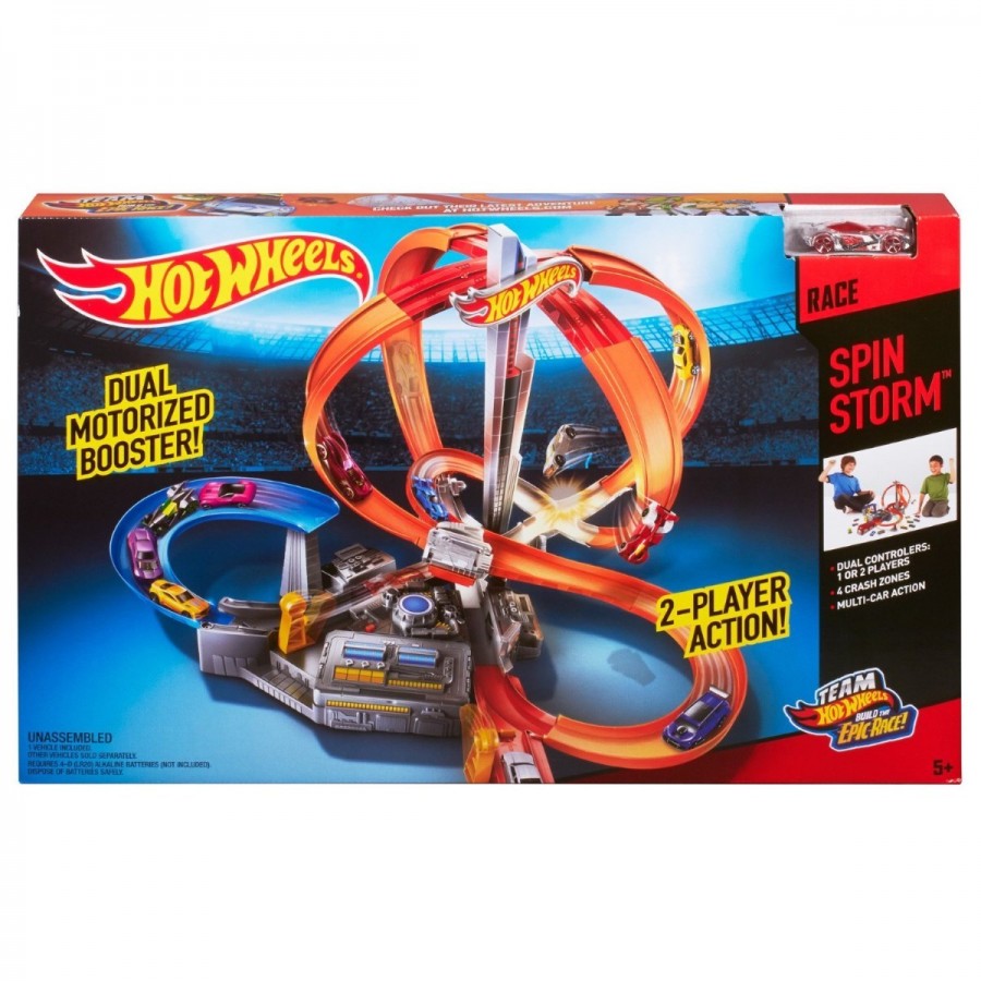Hot Wheels Spin Storm Track Set
