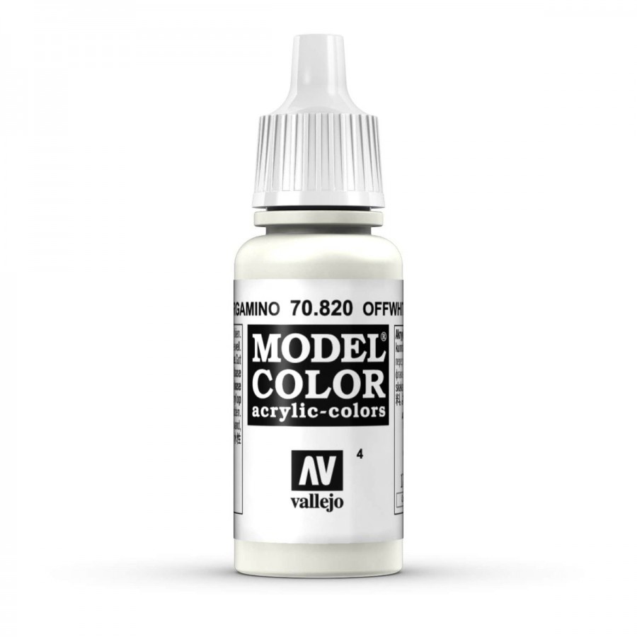 Vallejo Acrylic Paint Model Colour Off White 17-18ml