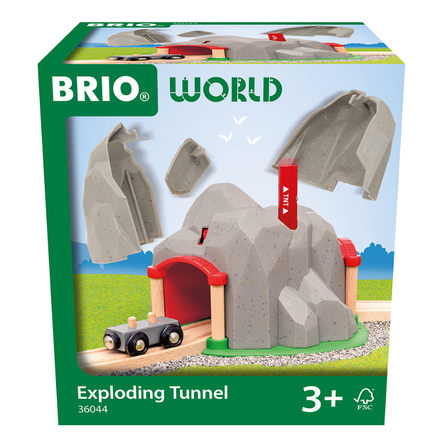 Brio Wooden Train Track Dynamite Mountain Tunnel