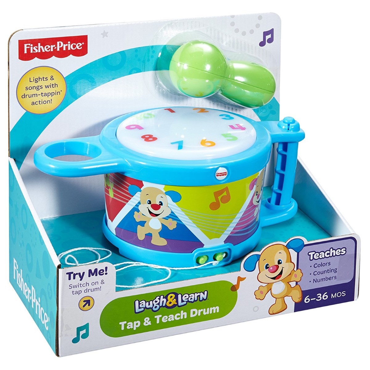 Fisher Price Laugh & Learn Tap & Teach Drum Toys Casey