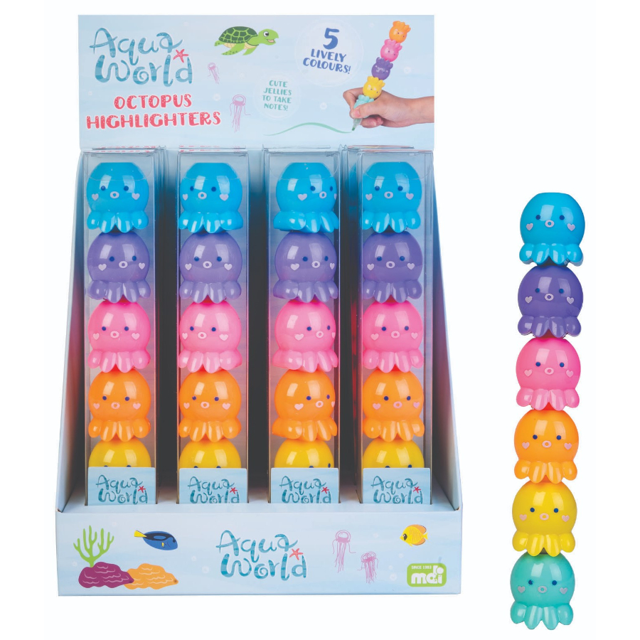 Octopus Highlighters 6 Pack