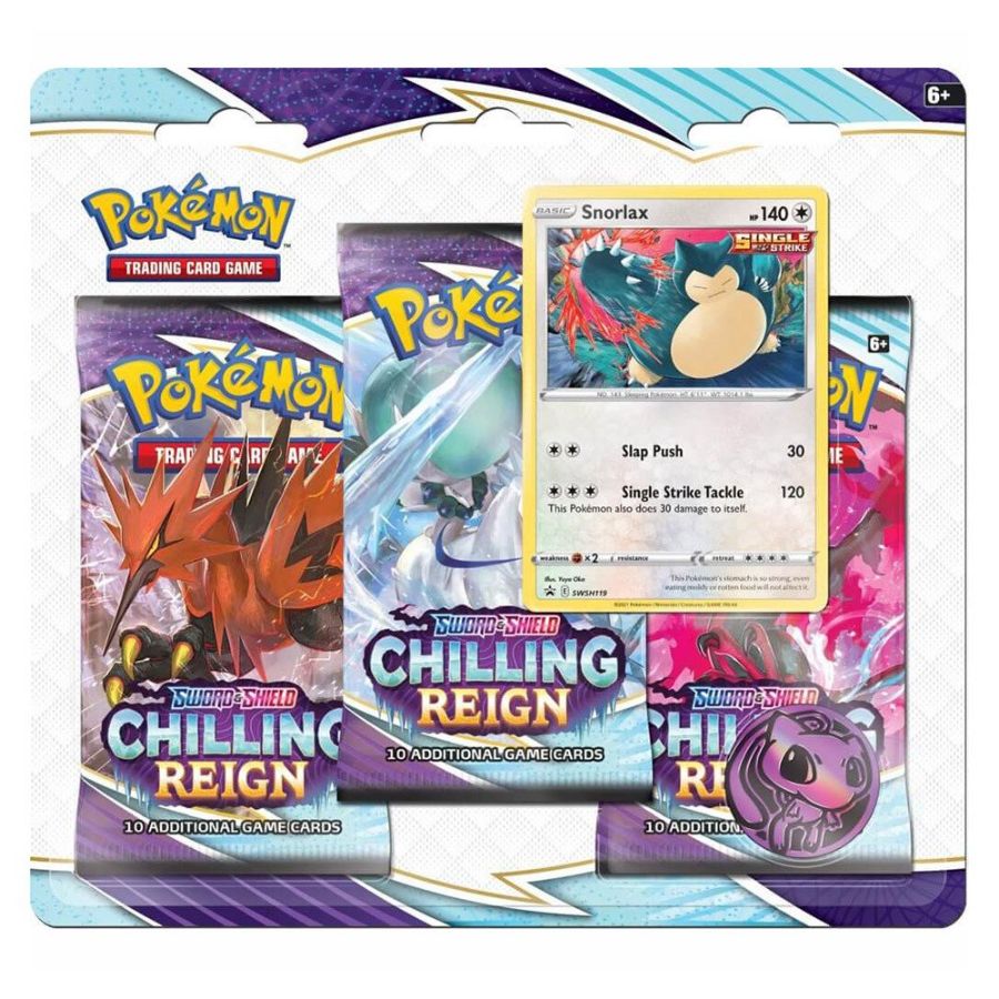 Pokemon TCG Sword & Shield Chilling Reign Three Booster Pack