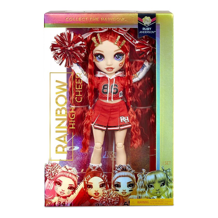 Rainbow High Cheer Doll Red Yellow Purple Assorted