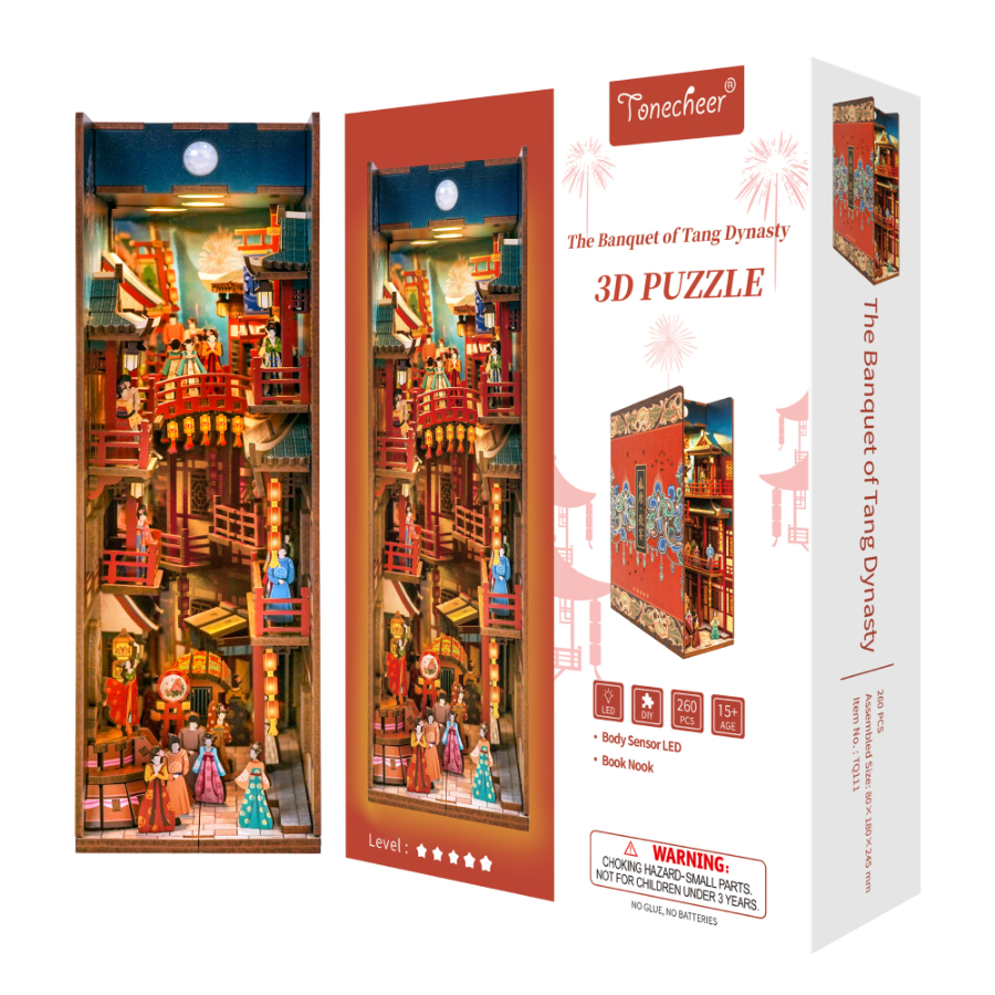Tonecheer Book Nook Model Kit The Banquet Of The Tang Dynasty