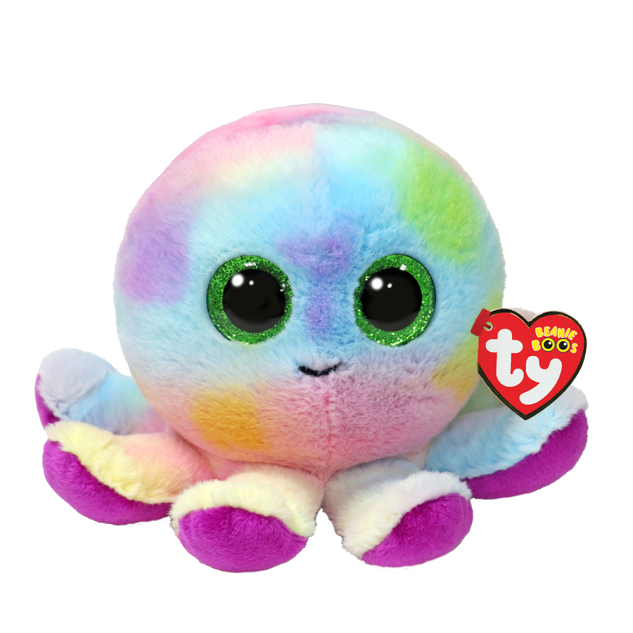 Ty Beanie Boos Regular Plush Bubbles Octopus Multicoloured