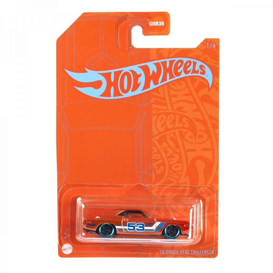 Hot Wheels Orange & Blue Car Assorted
