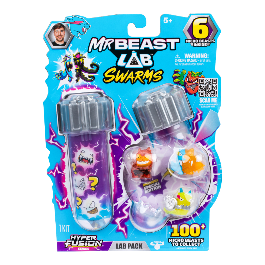 Mr Beast Lab Swarms Series 3 Lab 6 Pack Assorted