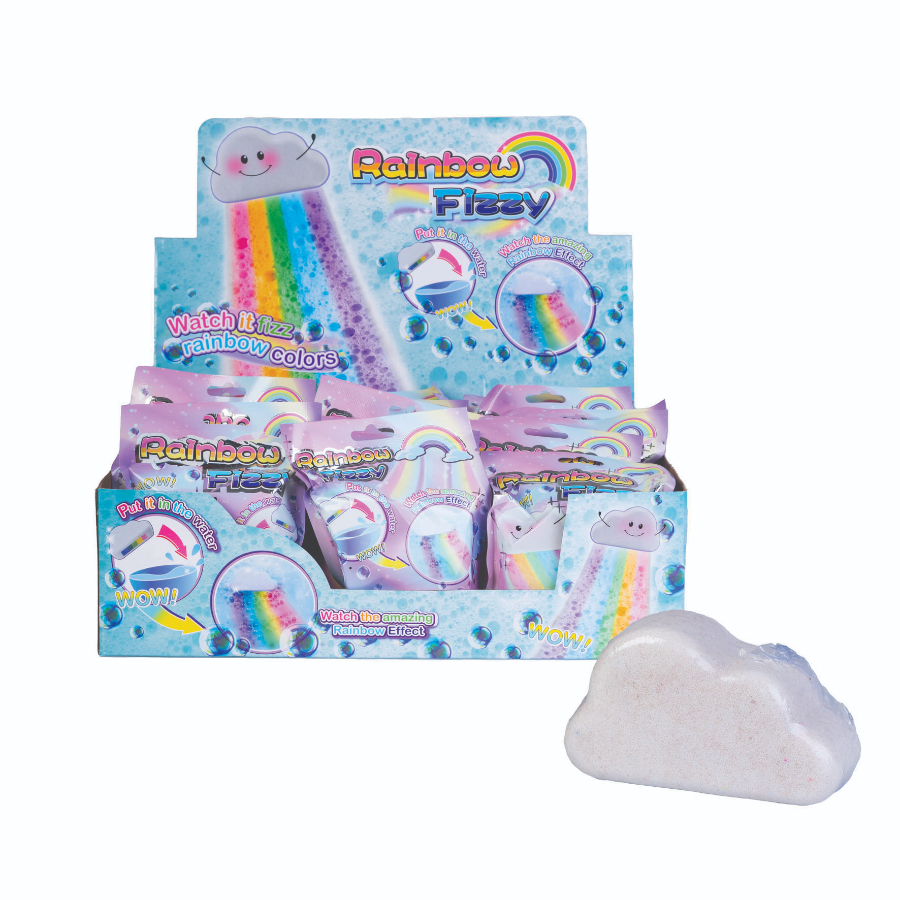 Fizzy Rainbow Bath Bomb