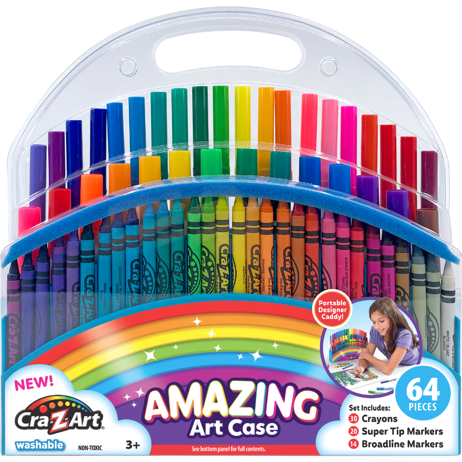 CraZArt Stationery Amazing Art Case With 64 Pieces